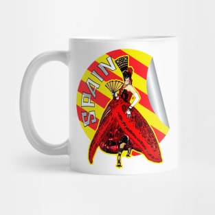 Spain woman dancing flamenco Mug